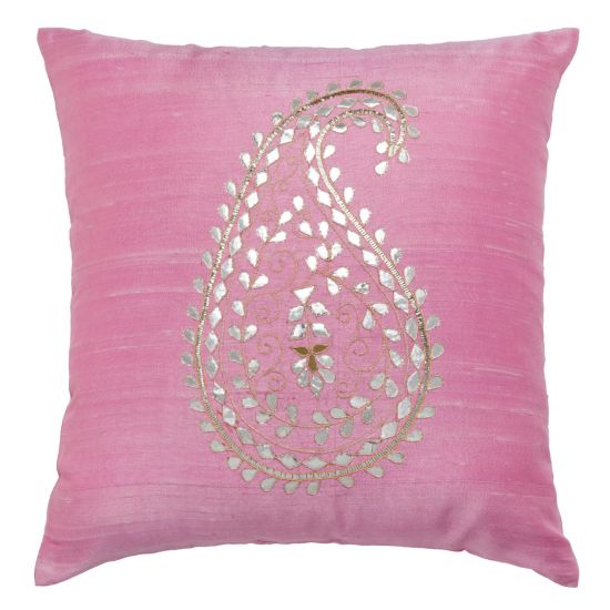 Mysore Paisley Pillow Cover - Pink